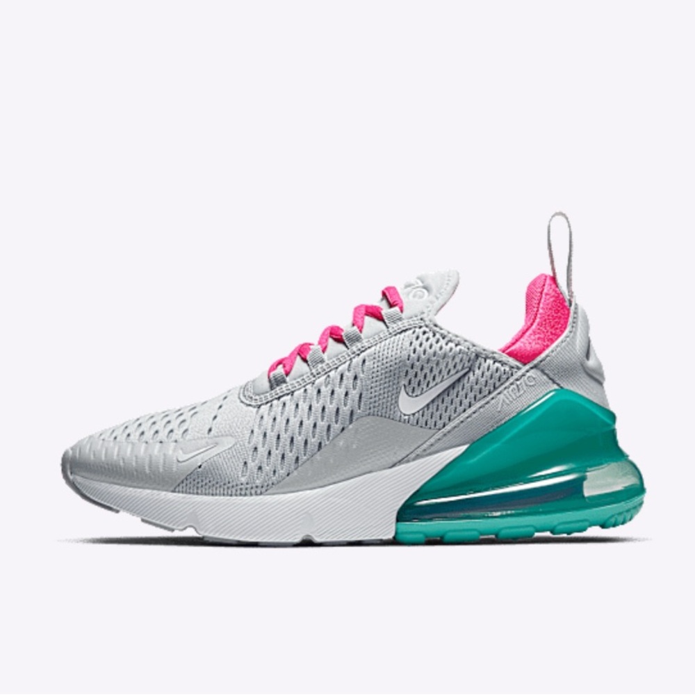 Nike Air Max 270 Sneakers - Gray and Pink